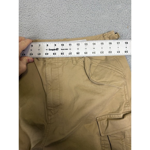 Y2K‎ Gap Men's 33x30 Cargo Pant Tan Brown Khaki Loose Straight Leg - Picture 6 of 10